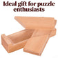 MAGIKON Wooden Brain Teaser Puzzle Box, Secret Opening Hidden Compartment