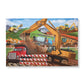 Melissa & Doug Building Site Floor Puzzle, 48 pc Jumbo Jigsaw Puzzle, Educational Screen Free Activity for Toddler, Preschoolers and Kids Ages 3+ (2 x