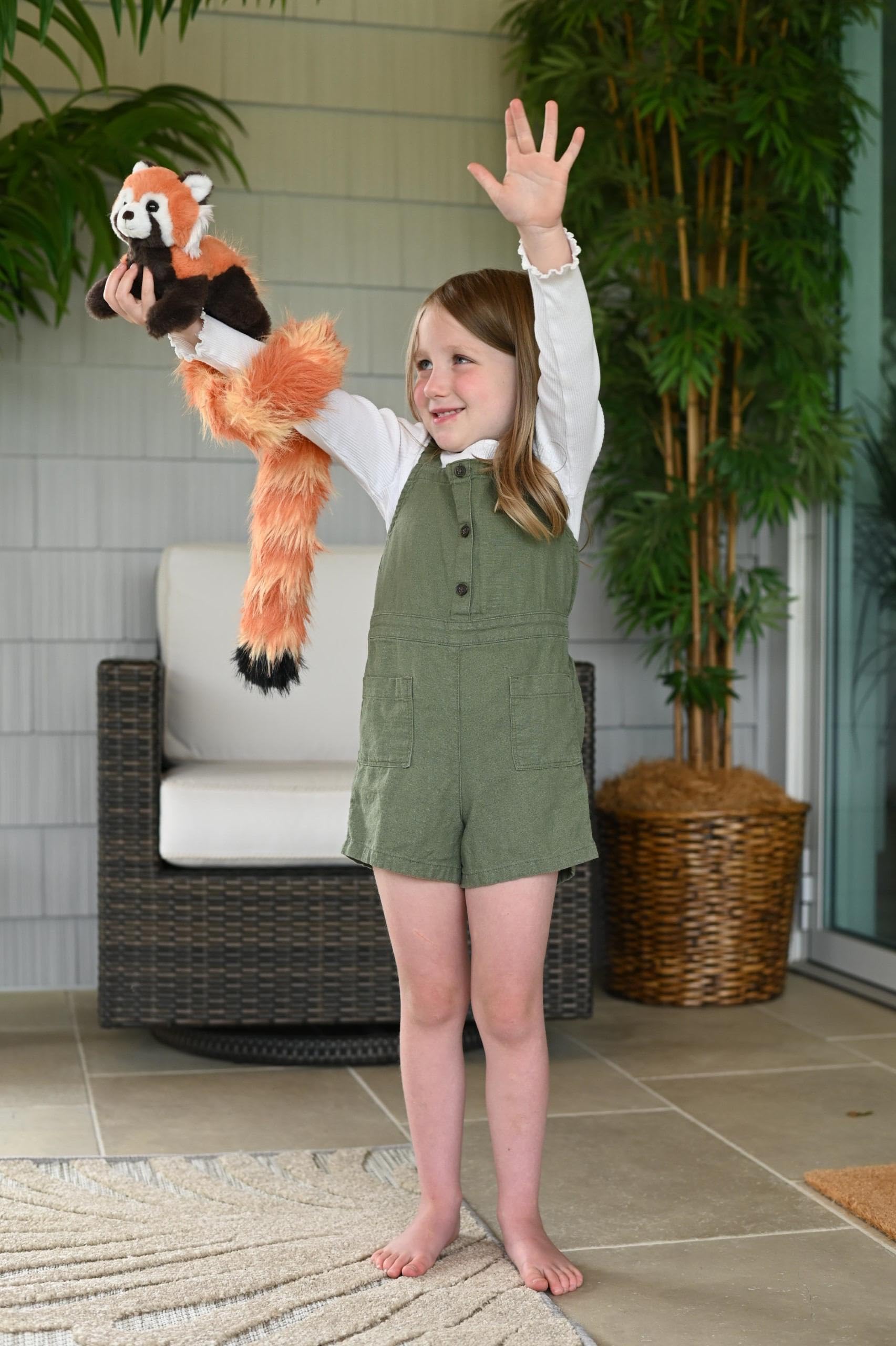 Wild Republic Tailkins Red Panda Stuffed Animal - 40"