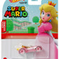 Hot Wheels Super Mario Character Cars Bundle of 2, Mario & Princess Peach