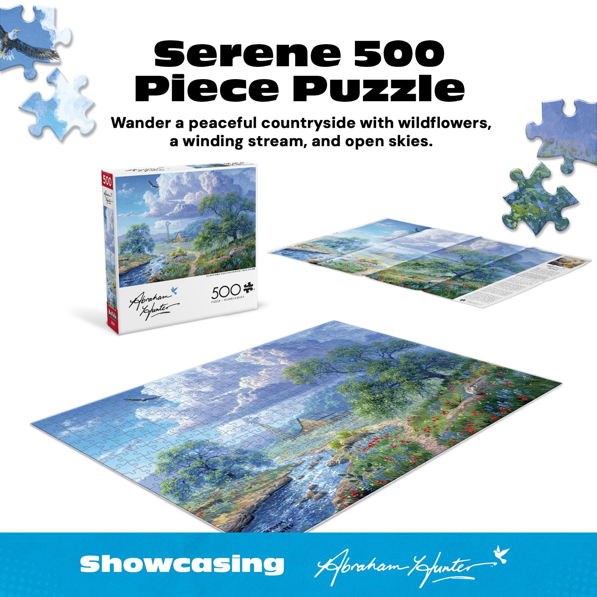 Buffalo Games - Hill Country Summer - 500 Piece Jigsaw Puzzle for Adults