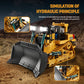 KIDMARKT Remote Control Bulldozer Toys for Boys, Remote Control Bulldozer with Metal Dozer Blade, Toys for Boys 3-5 4-7 8-12 Year Old Kids Christmas