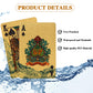LIUBUJINGYING 8 Pack Waterproof Playing Cards Plastic Gold Foil Playing Card Plastic Playing Ca-RDS 4 Colors Waterproof PET Foil Poker Ca-RDS Bulk