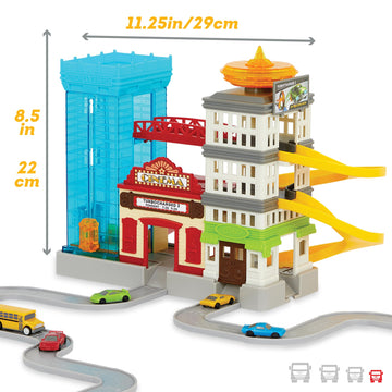 DRIVEN by Battat Toy Car Playset, Big City Cruisin' Fleet, 60 Pc Set