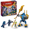 LEGO NINJAGO Jay’s Mech Battle Pack Adventure Toy Set for Kids, with Jay Minifigure and Mech Figure, Creative Ninja Gift for Boys and Girls Aged 6