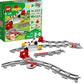 LEGO DUPLO Town Train Tracks Expansion Set 10882 - Building Block Railway Toys for Toddlers, Duplo Train Collection, Learning Through Play
