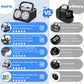 SHCKE Automatic Bubble Machine with 2 Fans,20000+ Bubbles/Min