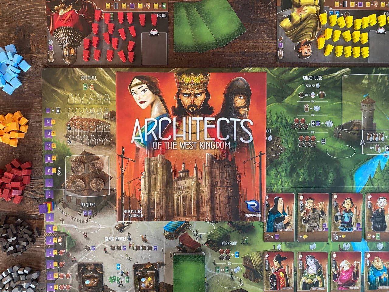 Renegade Game Studios Architects of the West Kingdom Board Game - Strategic Worker-Placement for 1-5 Players