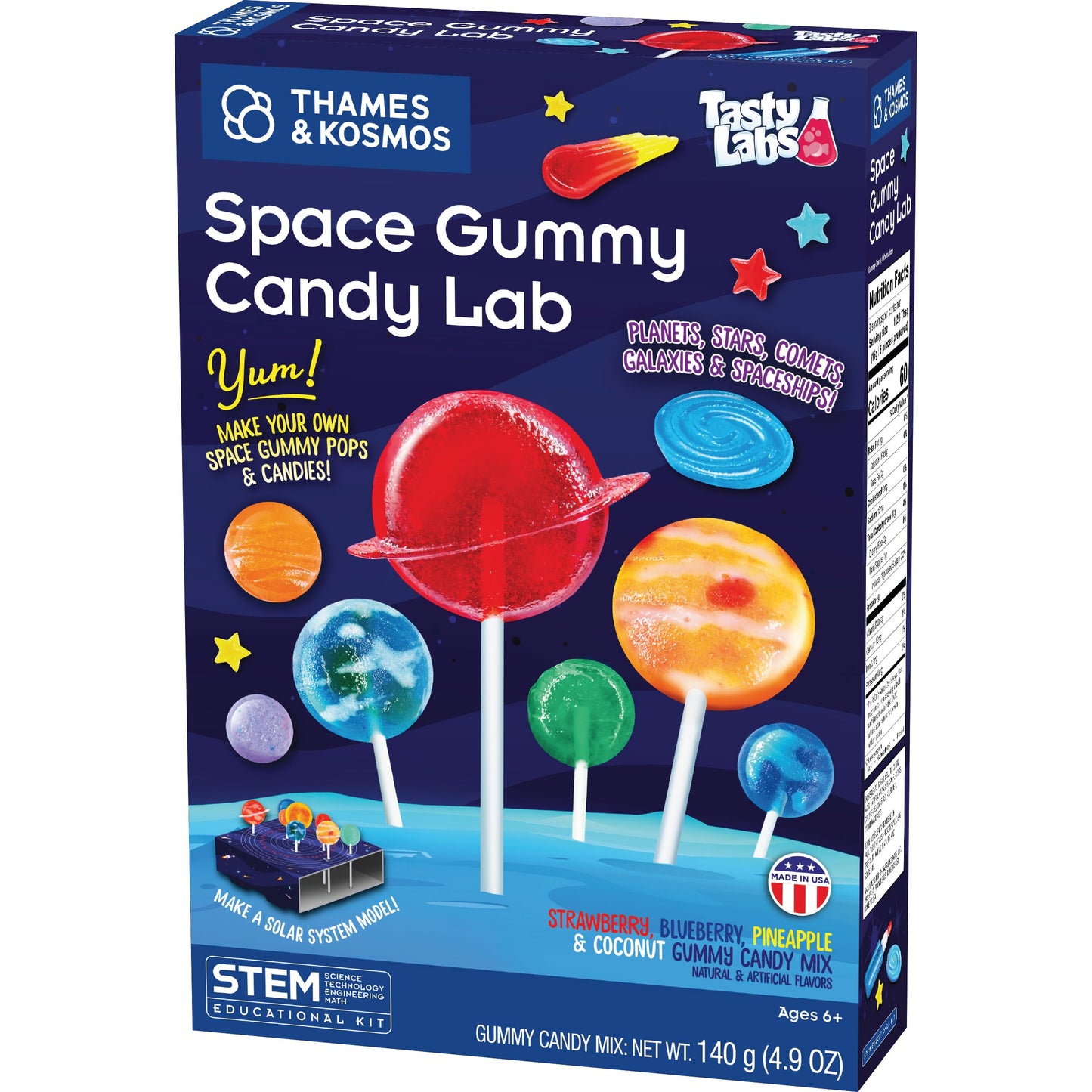 Thames & Kosmos Space Gummy Candy Lab | Tasty Labs STEM Experiment Kit, Make Space-Themed Gummy Pops & Candies, Explore Chemistry in Cooking, Safe