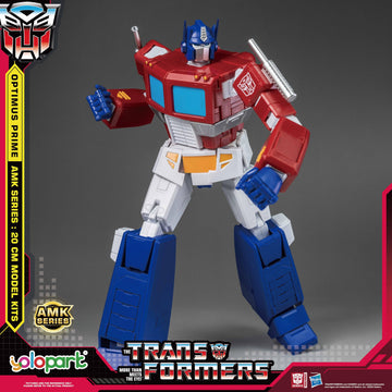 YOLOPARK Optimus Prime Transformer Toys,AMK Series 7.87 Inch Highly Articulated Transformers G1 Action Figures with Weaponry for Adults Boys Girls,No