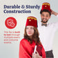 Dress Up America Red Fez Hat - Turkish Costume Hat - Moroccan Tarboosh/Tarboush (Kids)