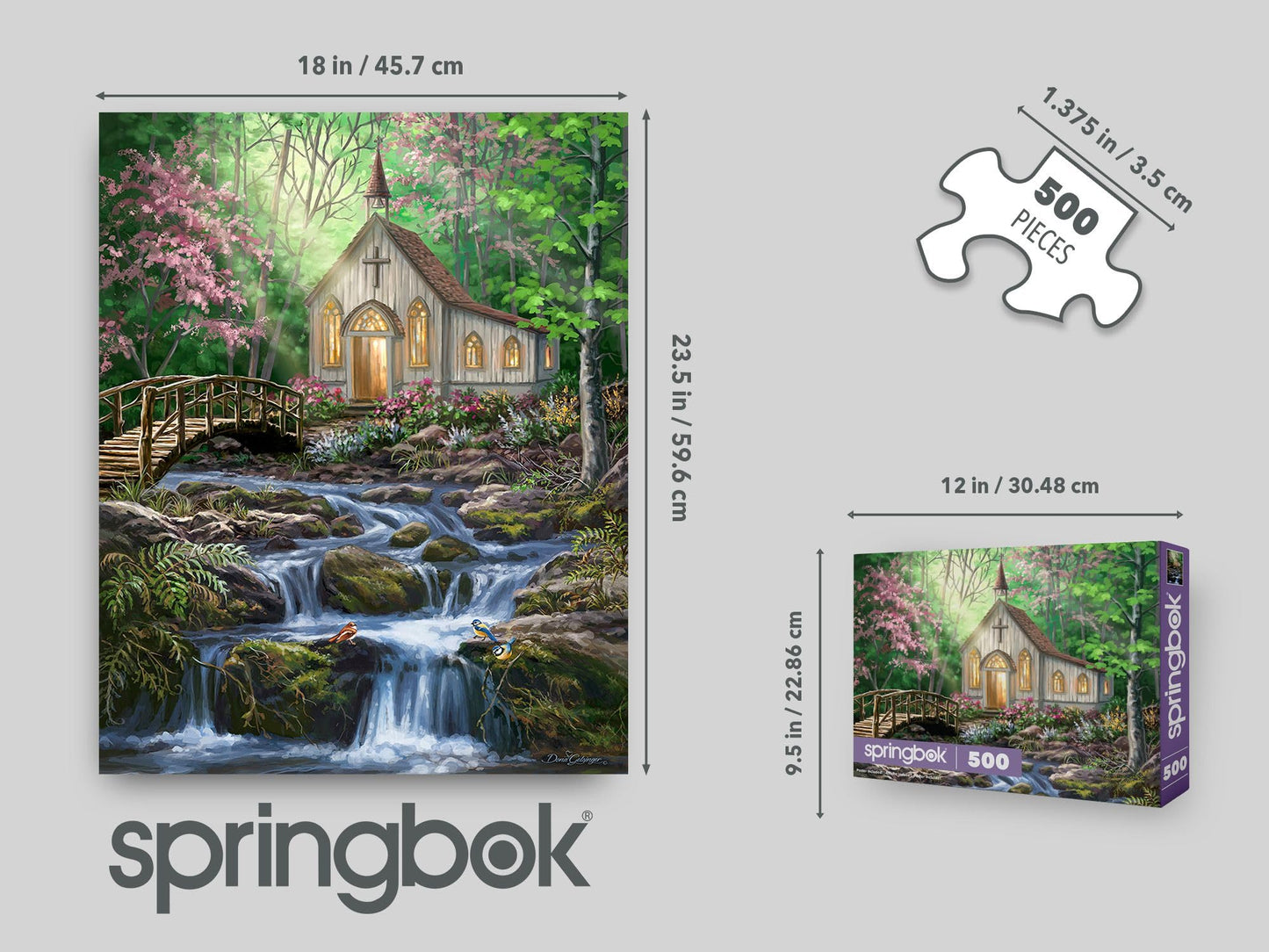 Springbok Peaceful Prayer 500 Piece Jigsaw Puzzle for Adults
