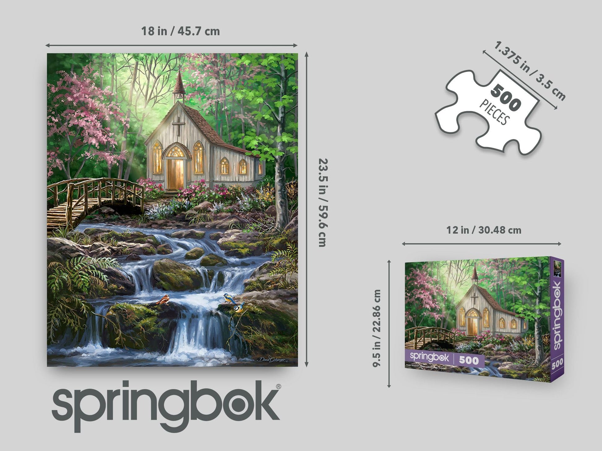 Springbok Peaceful Prayer 500 Piece Jigsaw Puzzle for Adults