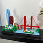 Apostrophe Games San Francisco Skyline Building Block Set (459 Pieces) Features Golden Gate Bridge and More - Architecture Landmark Model for Kids