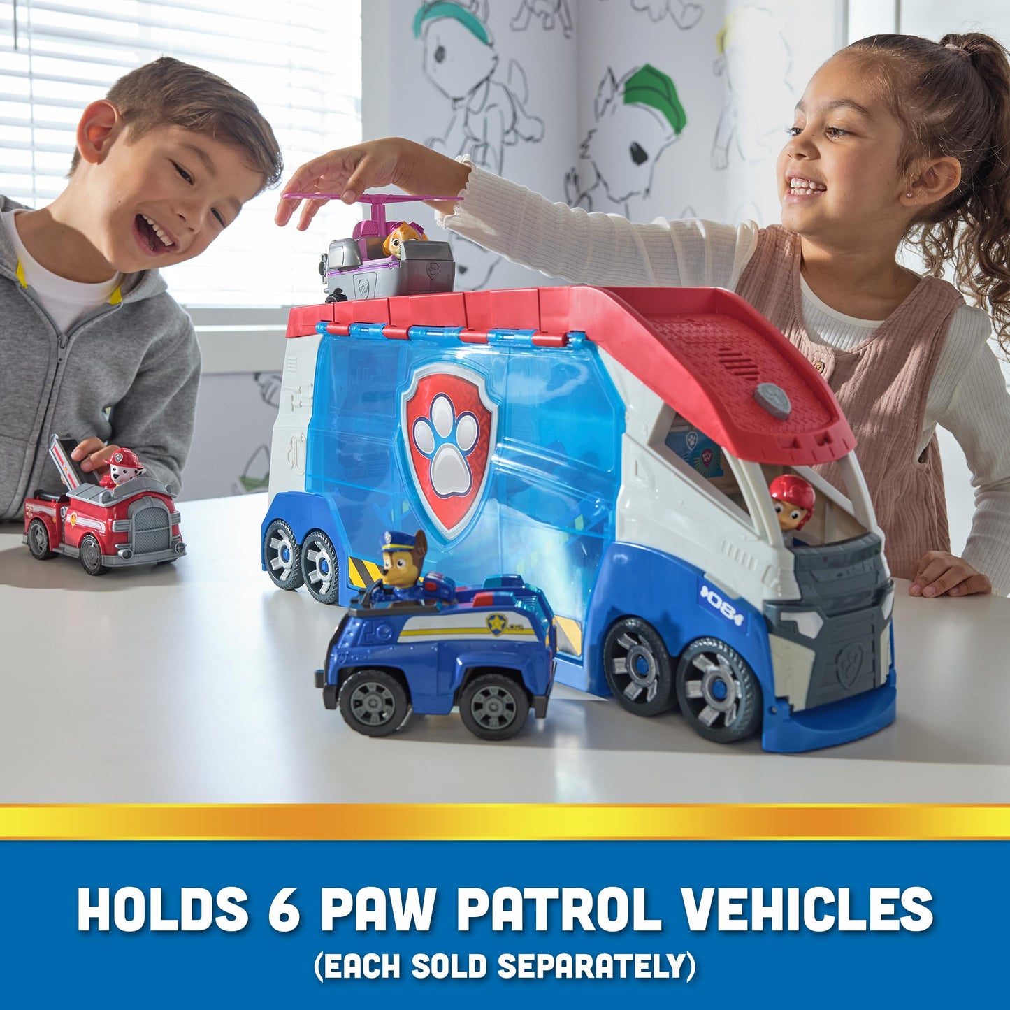 Paw Patrol - Paw Patrol - Patrol Truck 3.0 - Interactive Truck with Sounds & Lights - Collectible Car Figure - Paw Patrol Toy - Children's Car