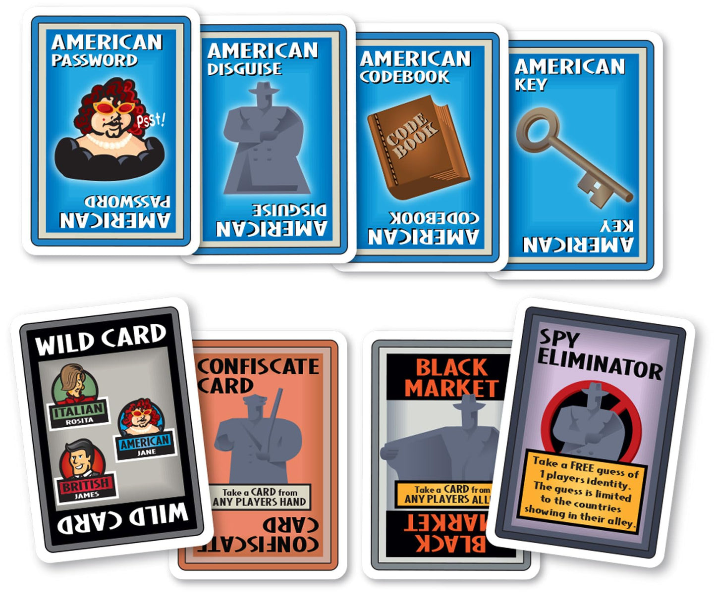 SPY ALLEY Card Game: Secret Intrigue for Kids and Adults Ages 8 and Up, Reimagined Spy Game for 2-6 Players, Mystery Games, Family Games for Kids