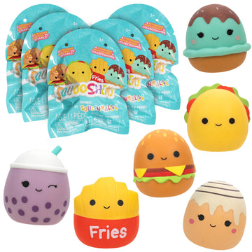 Squishmallows Squooshems: Food Series 5-Pack - Official Jazwares - Collectible Mini Squishy Squeezable Toy Mystery Blind Bag - Styles May Vary