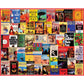 White Mountain 300 Piece Jigsaw Puzzle Nostalgic Book Collage, Great Books