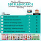 Pathology Flash Cards - 260 Advanced Pathophysiology Flash Card - Comprehensive Medical Flashcards - Studying Essentials for Nursing Student, Medical