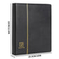 Uncle Paul 4 Ring Binder Albums - 12.5" x 10" Black Cover Binders Compatible with 9-Hole 11-Hole Pocket Pages Universal for Stamps Coins Banknotes