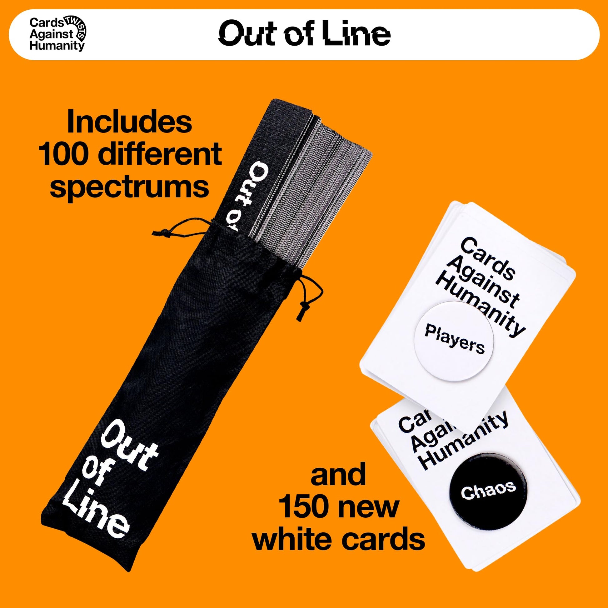 Cards Against Humanity: Out of Line • A New Twist on The Classic Adult Party Game • New Expansion, Plus a Whole New Way to Play Where You Rank Cards