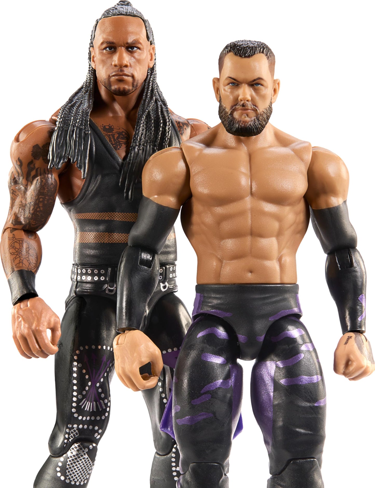 Mattel WWE Main Event Championship Showdown 2-Pack Action Figures & Accessory, Series #20 Damian Priest & Finn Balor Collectible Set