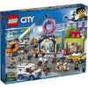 LEGO City Donut Shop Opening 60233 Store Opening Build and Play with Toy Taxi, Van and Truck with Crane, Easy Build with Minifigures for Boys