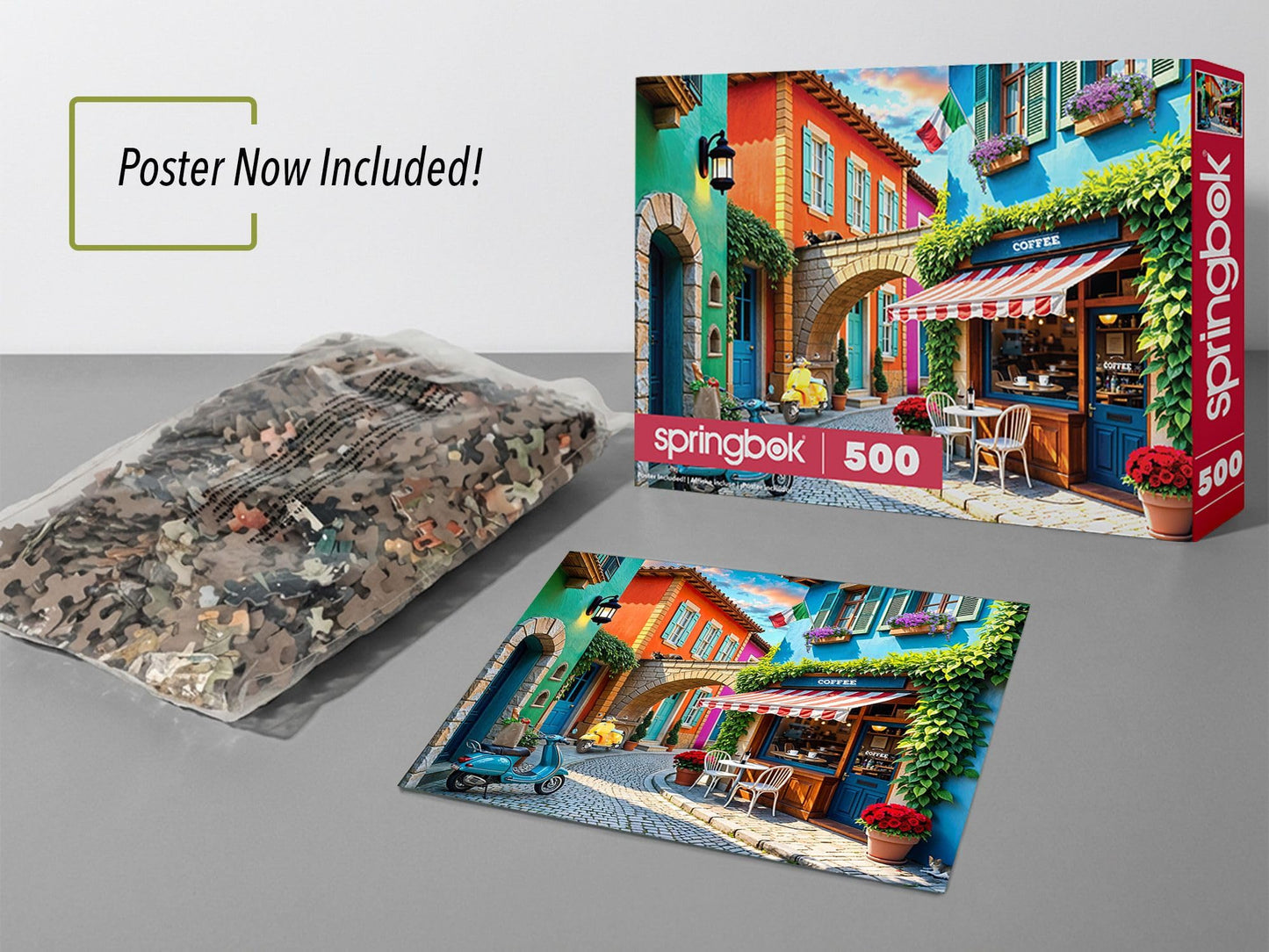 Springbok Streets of Italy 500 Piece Jigsaw Puzzle for Adult