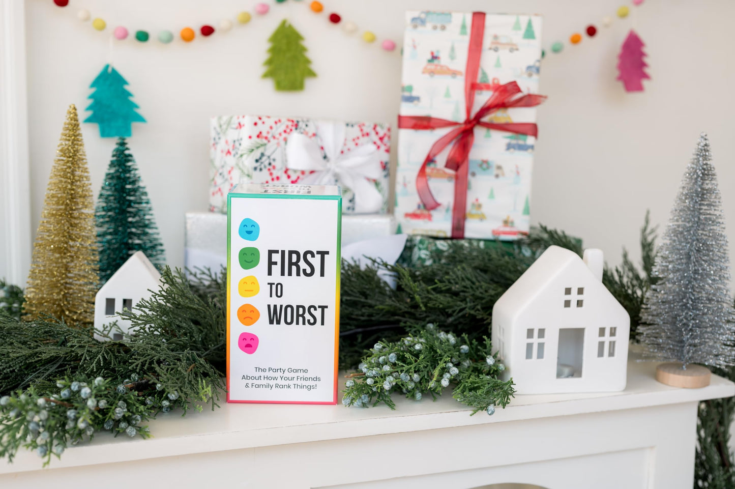 FIRST TO WORST Party Game - The Card Game About How Your Friends and Family Rank Things | Funny Ranking & Guessing Board Game for Friends & Family