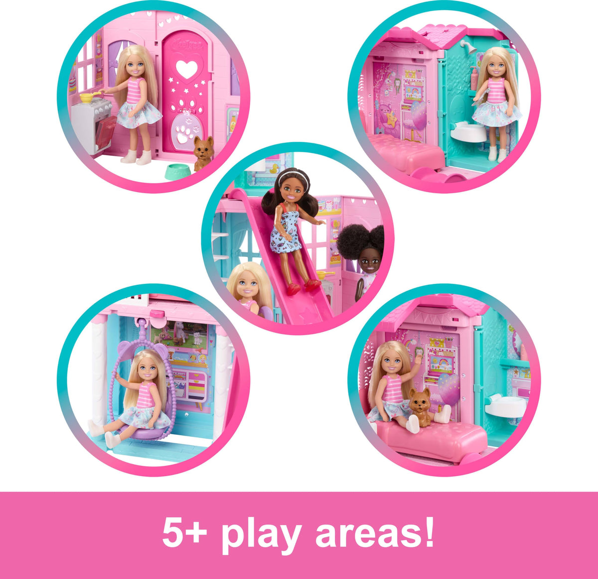 Barbie Chelsea Toy Dollhouse and House Accessories