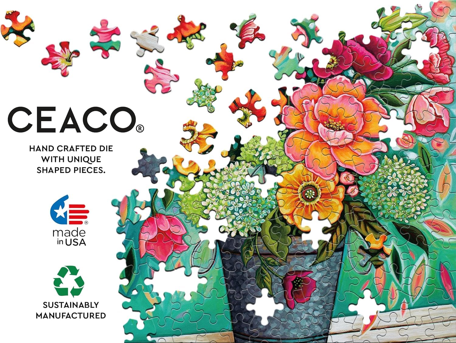 Ceaco - Peggy's Garden - Florenza - 300 Oversized Piece Jigsaw Puzzle