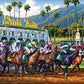 Boardwalk Horse Race 500 Piece Jigsaw Puzzle Country Western California Puzzles with Premium Box, Gift for Adults and Family 16"x20"