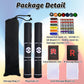 Playmat Set for TCG,2-Player Trainer TCG Playmat 2 PCS with 38 Damage Counters, 2 Trading Card Cases,65 Card Sleeves and Professional Storage Bag