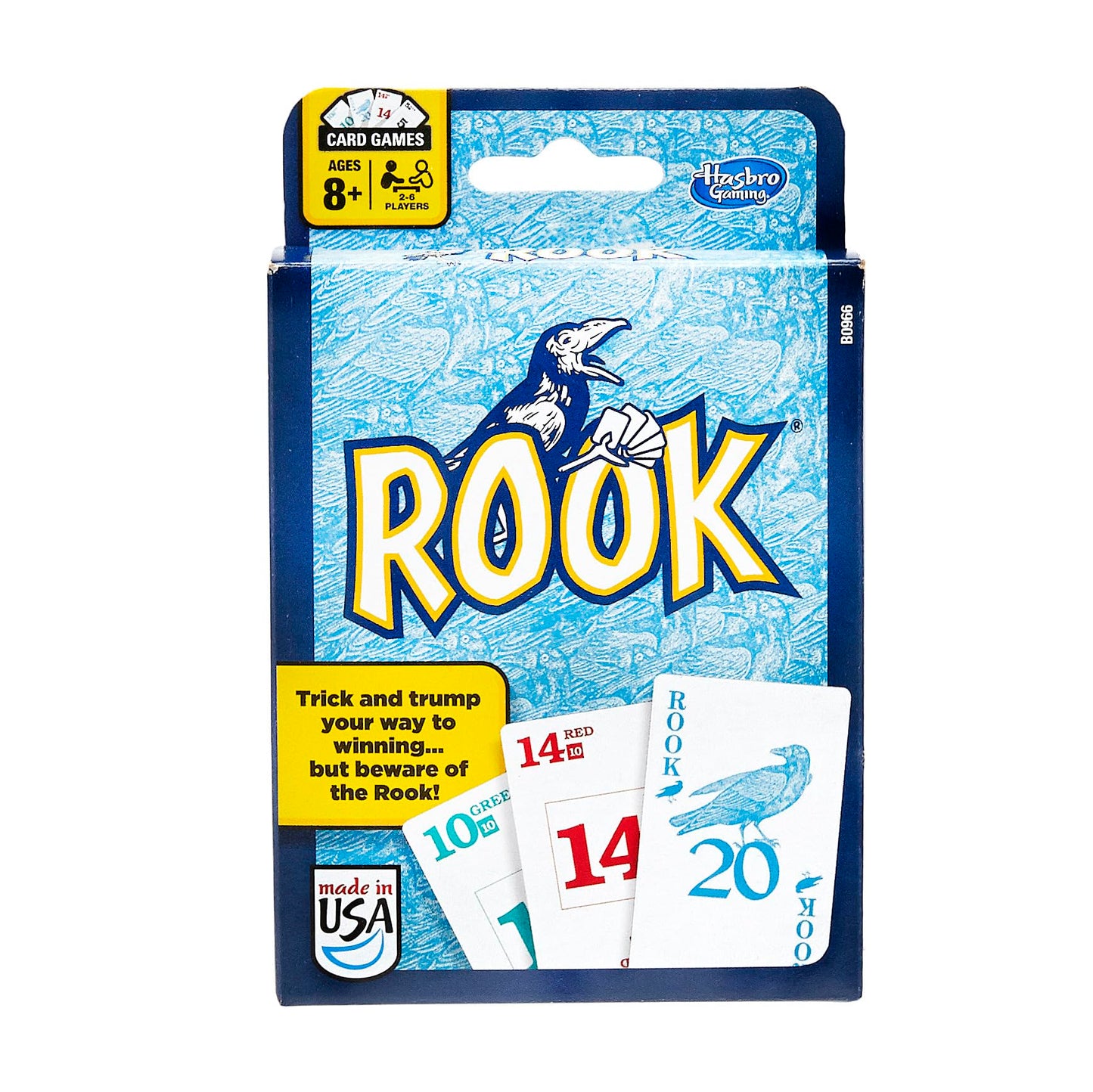 Hasbro Gaming Rook Card Game | Family Games for Kids, Teens, and Adults | 2 to 6 Players | Bidding and Trick-Taking Games | Fun Summer Activities |