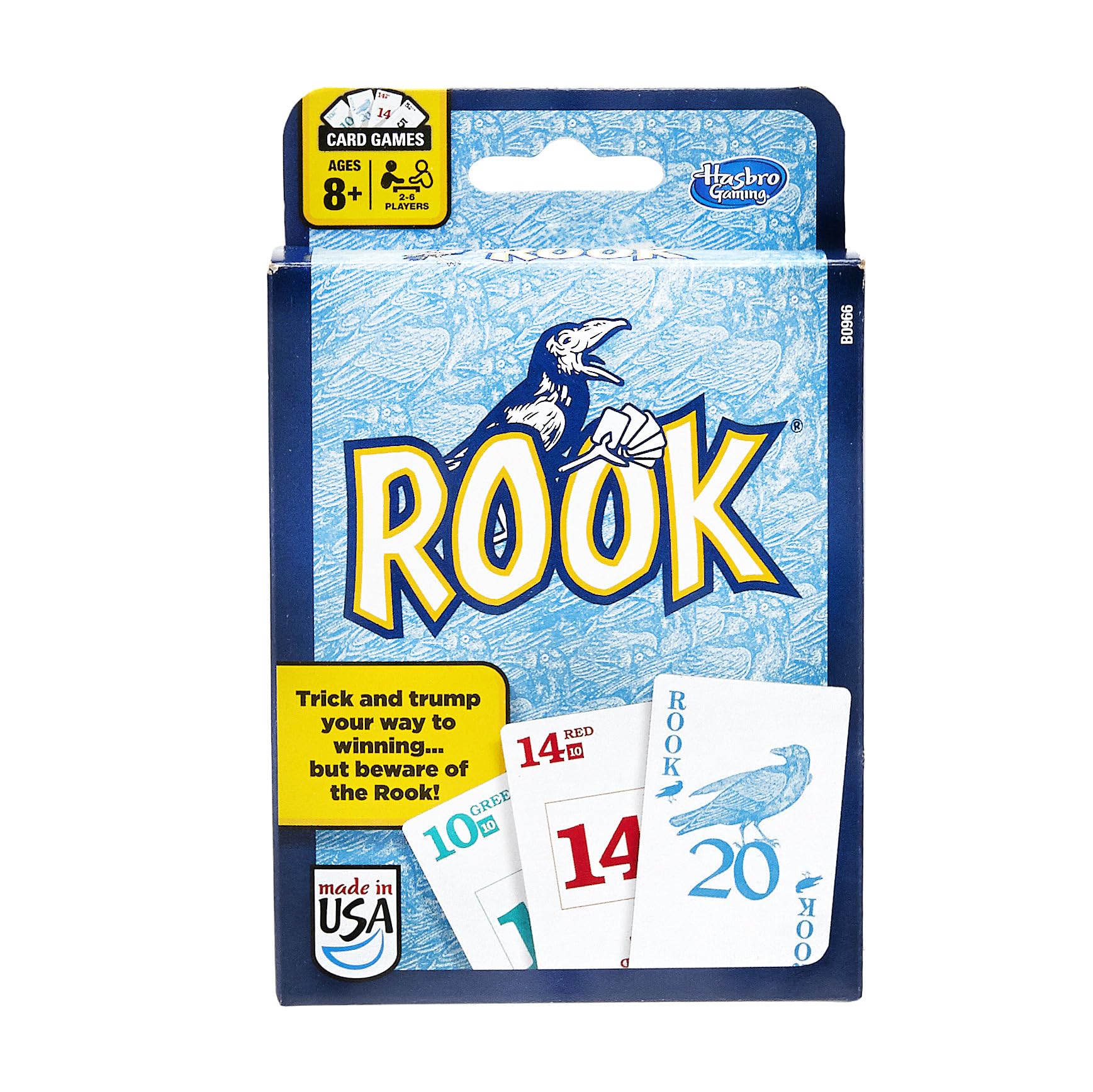 Hasbro Gaming Rook Card Game | Family Games for Kids, Teens, and Adults | 2 to 6 Players | Bidding and Trick-Taking Games | Fun Summer Activities |