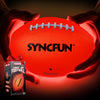 SYNCFUN Glow in the Dark Football for Boys, Light Up Football for Night Outdoor Sports Games, Red Glowing Ball, Ball Accessories Gifts for Teen Boy