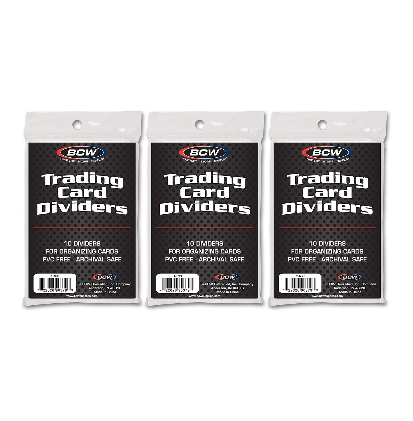 BCW Trading Card Dividers (30 Pack) | Archival Quality with Write-On Tabs | Fits 3200 & 5000 Super Monster Trading Card Storage Boxes