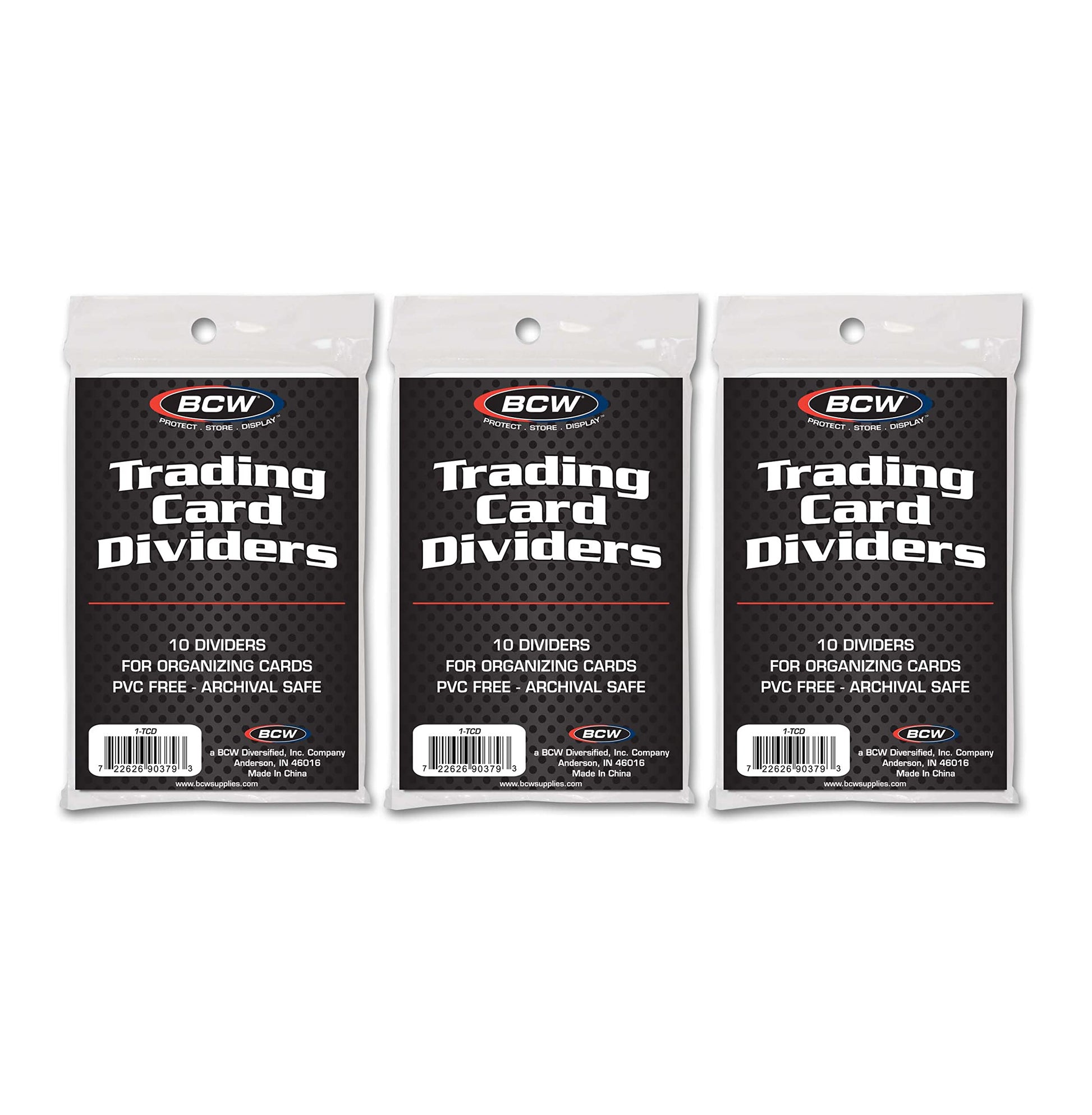 BCW Trading Card Dividers (30 Pack) | Archival Quality with Write-On Tabs | Fits 3200 & 5000 Super Monster Trading Card Storage Boxes
