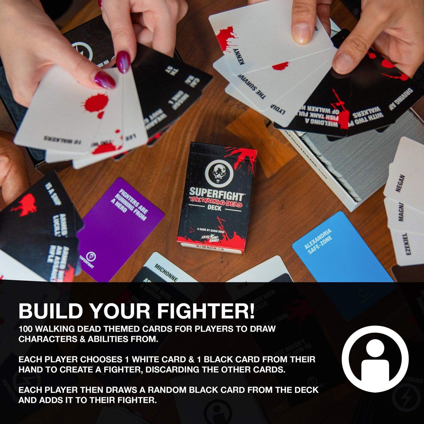 Superfight The Walking Dead: 100 Expansion Cards for the Game of Absurd Arguments, for Young Teens and Adults, 3+ Players, Ages 12 Up