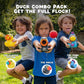 Hog Wild Duck Popper 3-Pack (Classic, Ninja, Punk) - Squeeze-to-Shoot Foam Ball Blasters, Launches up to 20 ft, Includes 12 Foam Balls - Fun Desk Toy