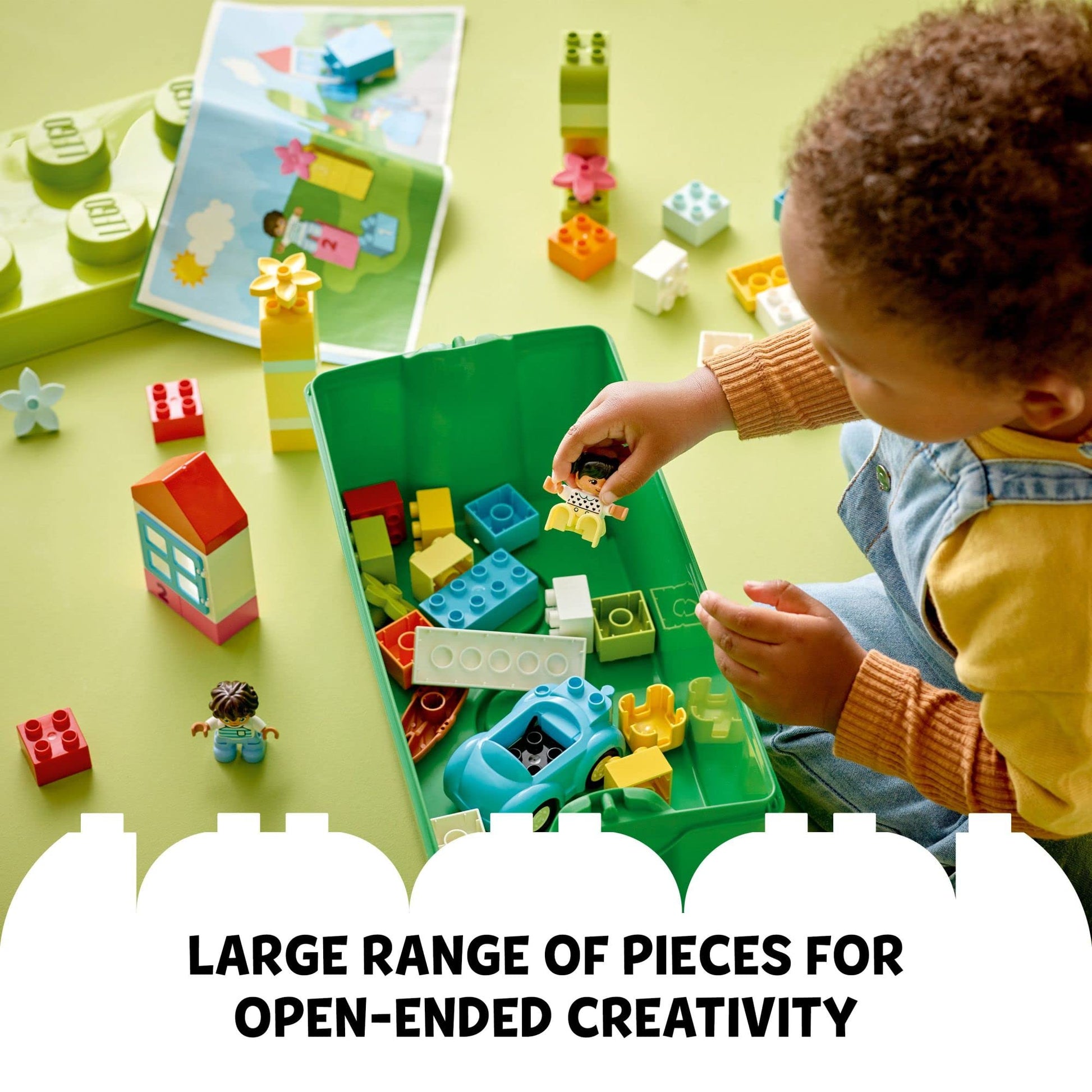 LEGO DUPLO Classic Brick Box Building Blocks - Learning & Educational Toys for Toddlers, Preschool, Ages 1.5+ Years - Develop Fine Motor Skills - Gift