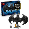 LEGO DC Batman: Batman Logo Building Toy - Super Hero Bedroom Decor for Kids, Boys & Girls, Ages 12+ - with Classic & Golden Batman Minifigures - Gift