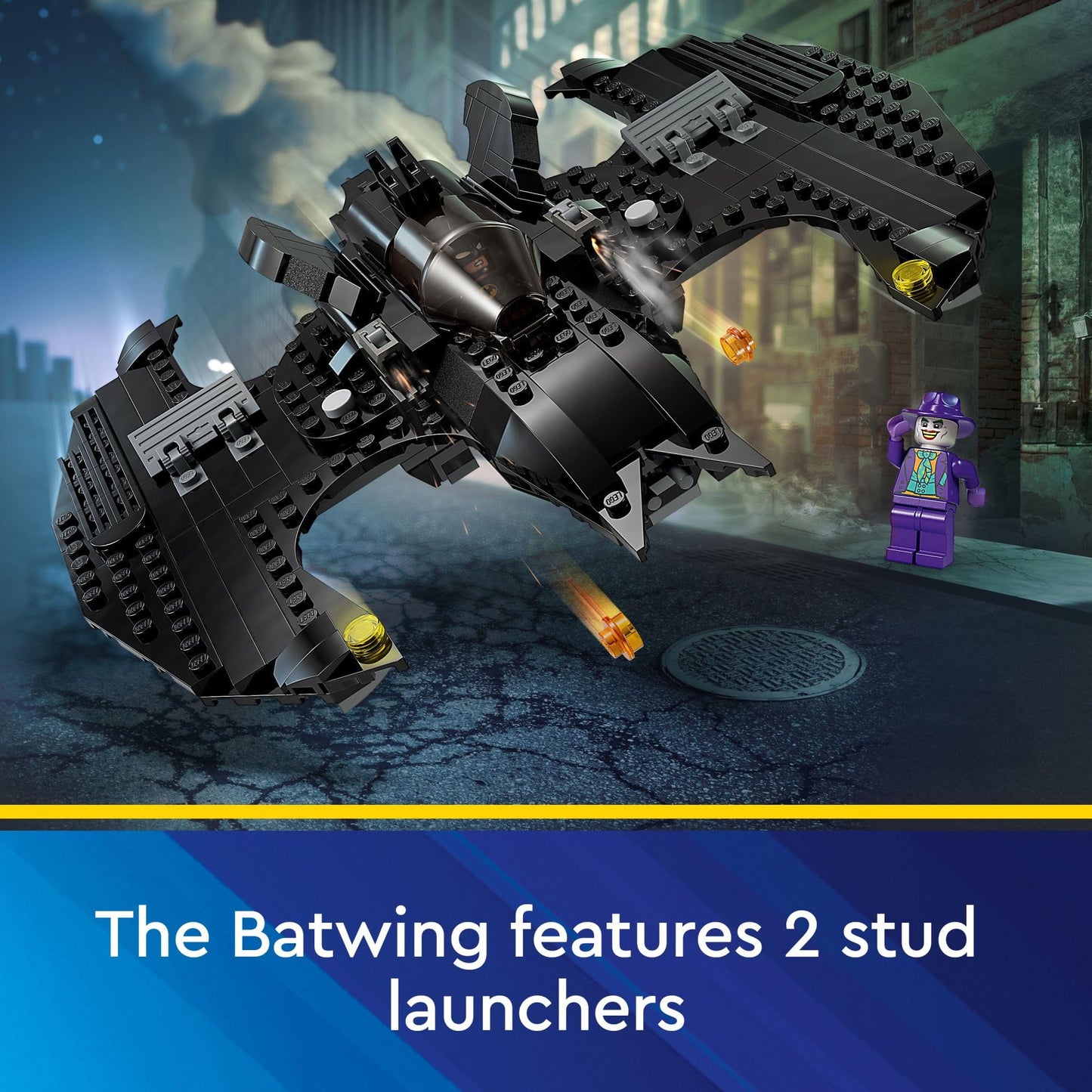 LEGO DC Batwing: Batman vs. The Joker 76265 DC Super Hero Playset, Features 2 Minifigures and a Batwing Toy Based on DC’s Iconic 1989 Batman Movie, DC
