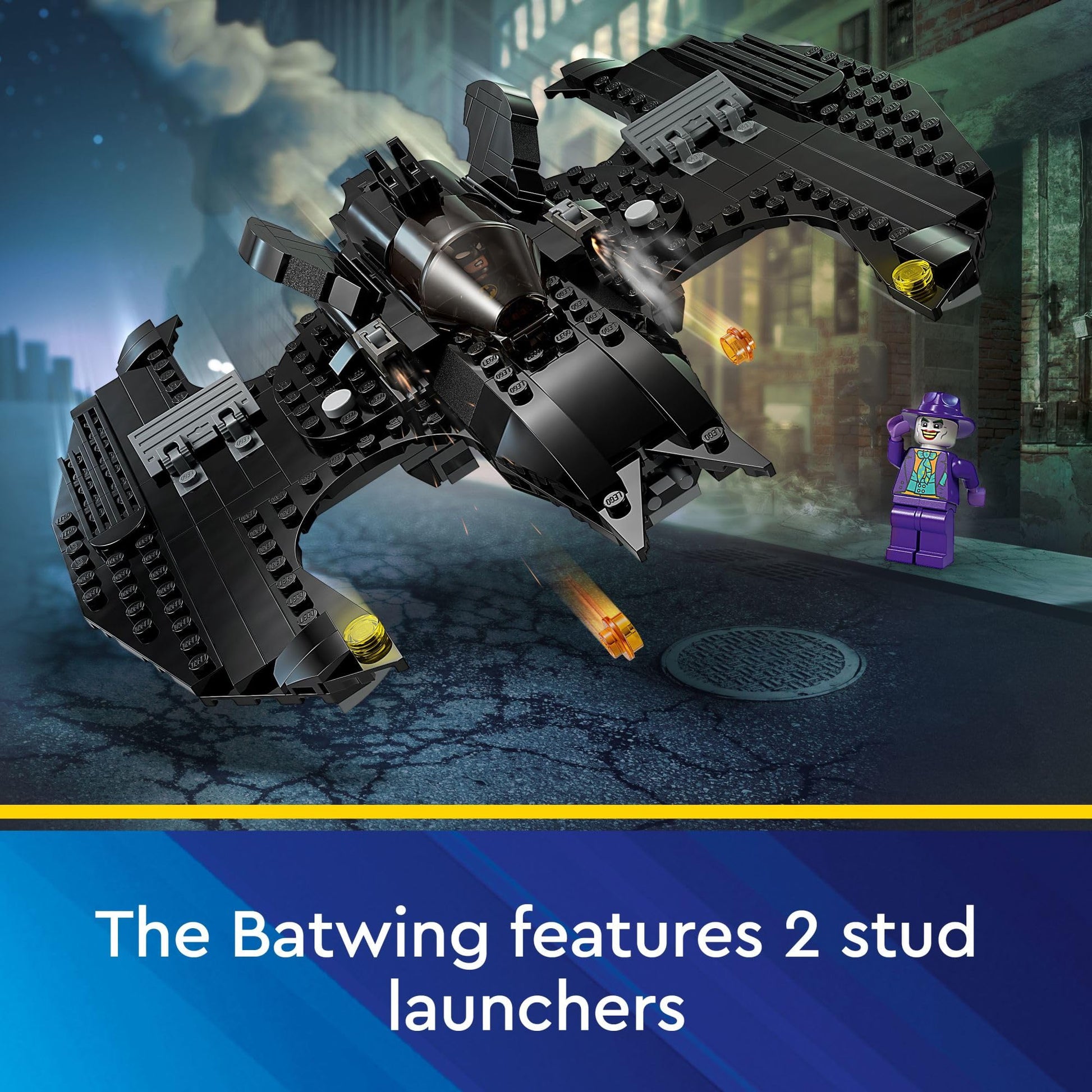 LEGO DC Batwing: Batman vs. The Joker 76265 DC Super Hero Playset, Features 2 Minifigures and a Batwing Toy Based on DC’s Iconic 1989 Batman Movie, DC
