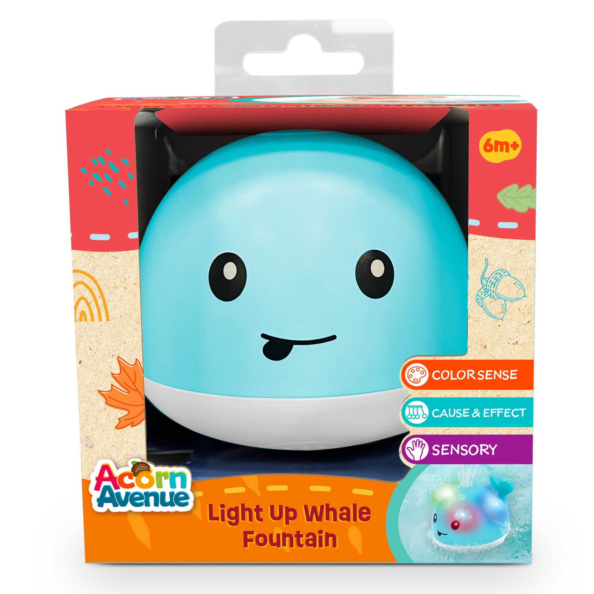 Whale Fountain Baby Bath Toys, Toddler Bath Toys for Kids Ages 1-3, Light Up Toy Sprinkler