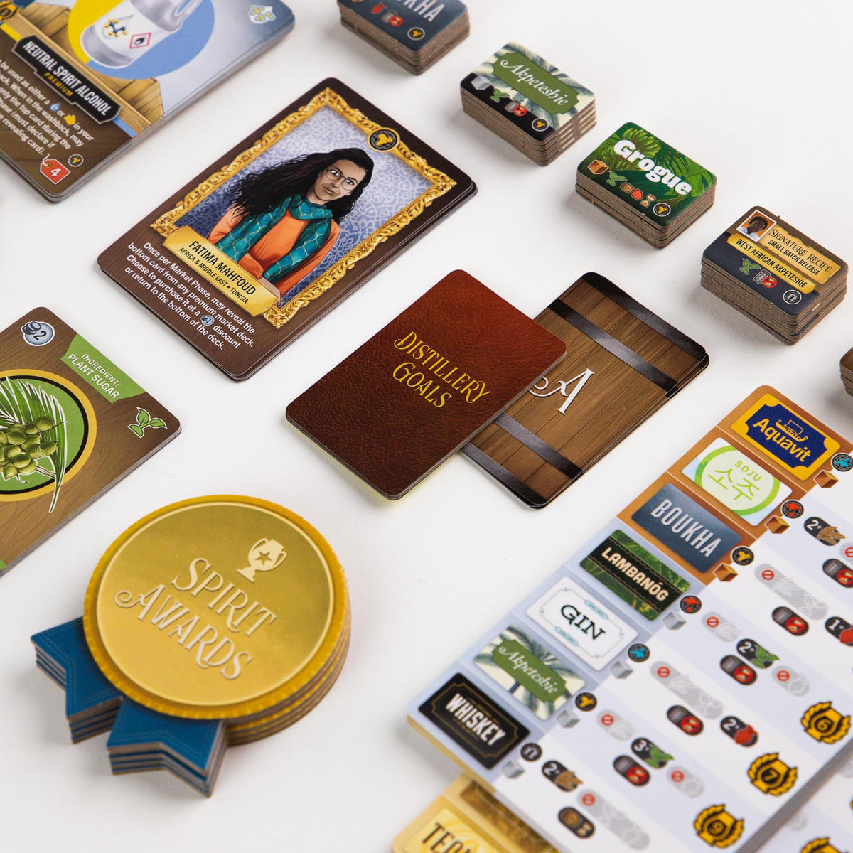 Paverson Games: Distilled: Africa & Middle East Expansion - Thematic Strategy Card Game, Crafting Spirits Board Game, Ages 14+, 1-5 Players, 60+ Mins