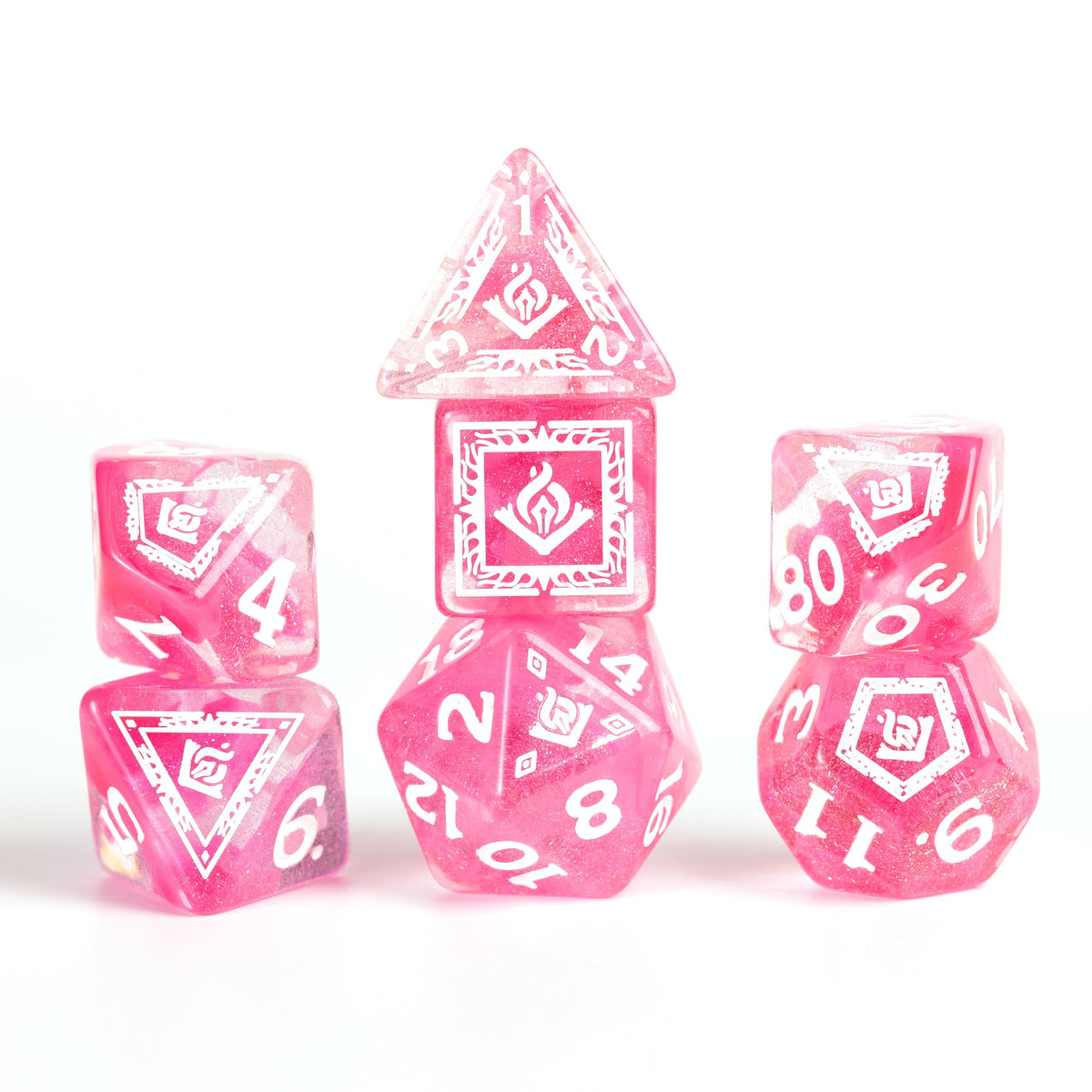 D&D Adventure Dice (Wizard Class: Fuchsia)