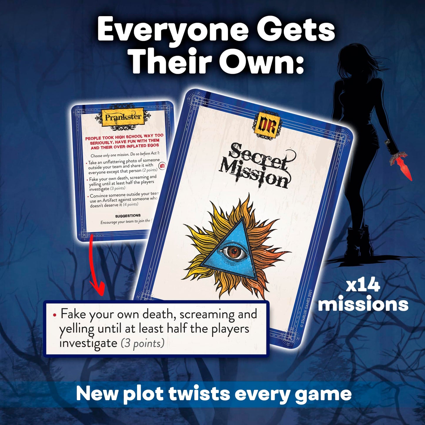 Darkridge Reunion: A High School Reunion-Themed Murder Mystery Game | for Adults & Teens, 6-12 Players | Murder Mystery Dinner Party Game | Adult