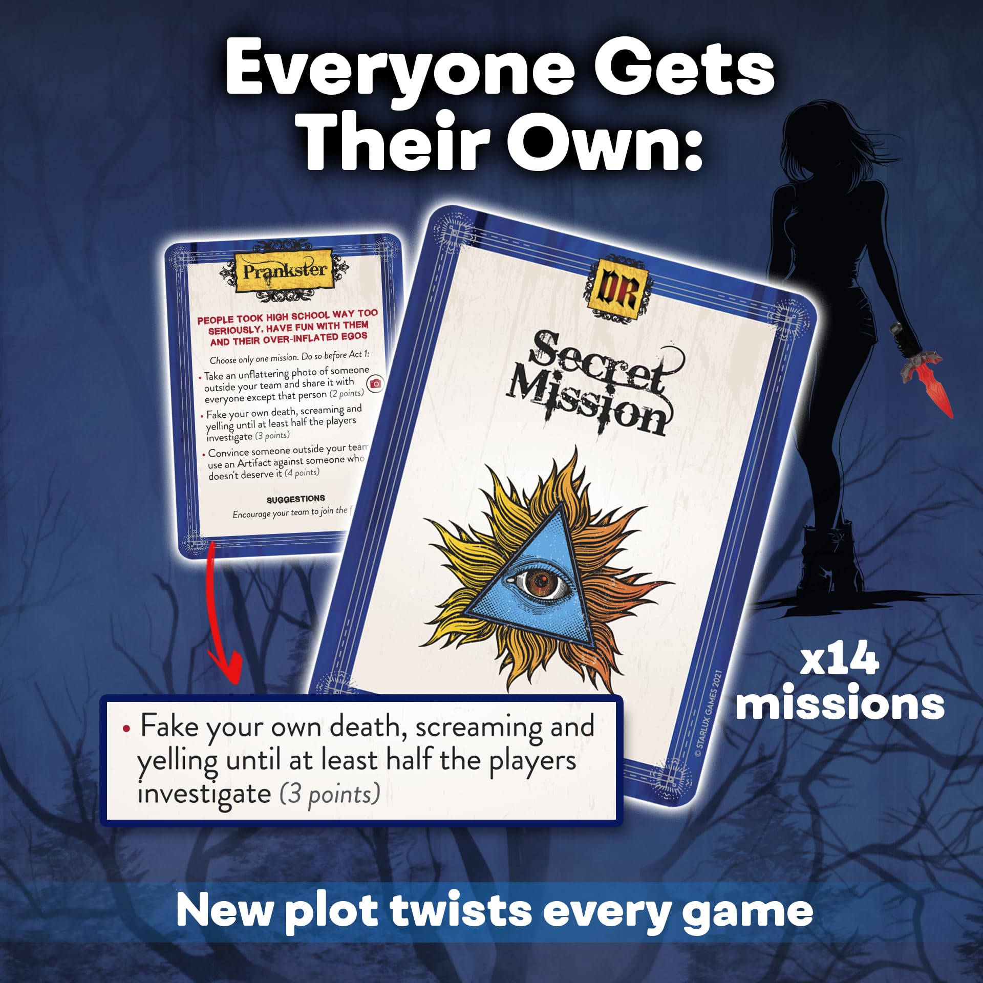 Darkridge Reunion: A High School Reunion-Themed Murder Mystery Game | for Adults & Teens, 6-12 Players | Murder Mystery Dinner Party Game | Adult