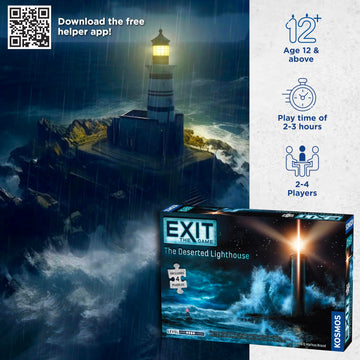 EXIT: The Deserted Lighthouse (With Jigsaw Puzzle) | Exit: The Game - A Kosmos Game | Family-Friendly, Jigsaw Puzzle-Based at-Home Escape Room